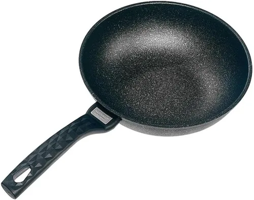 Vista 7 de Prolinemax 8 "mármol wok antiadherente cocina sartén olla 5 capas mármol wok utensilios de cocina