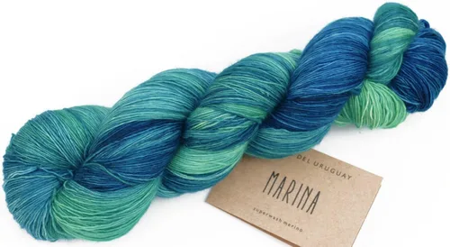 Vista 13 de Manos Del Uruguay Marina N0036 Lavanda, 3.53 oz, hilo de encaje teñido a mano