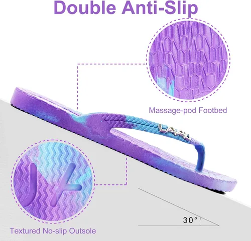 Vista 4 de Sandalias impermeables para mujer, ducha y agua antideslizantes para piscina y playa