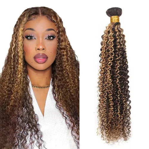 Vista 152 de 300g 1B27 Human Hair Bundles Honey Blonde Bundles Human Hair 10A Brazilian Virgin Remy Hair Extensions 8 10 12 Inch