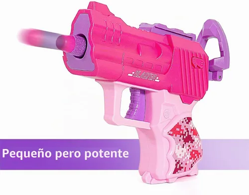 Vista 3 de Kit de chaleco táctico para niñas con lanzador - Chaleco táctico rosa para niñas compatible con Nerf Rebelle N-Strike Dardos morados Gafas