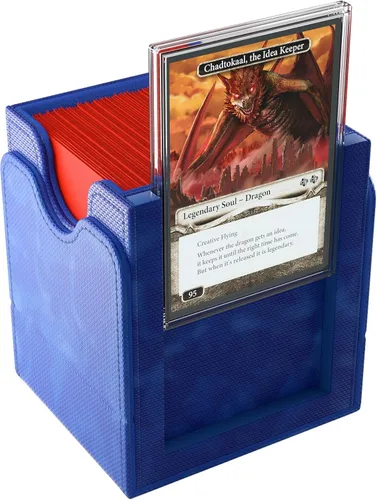 Vista 3 de Gamegenic Squire Plus 100+ XL Caja de Mazo Convertible - ¡Contiene 100 Cartas con Doble Funda! Estuche Premium para Cartas Commander, Estuche