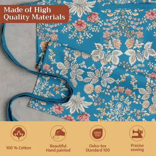 Vista 555 de Maison d' Hermine Delantales para mujer con bolsillo, 100% algodón (27.50 x 31.50 pulgadas)
