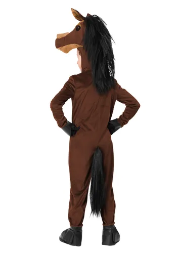 Vista 3 de Disfraz de caballo para niños Multicolor