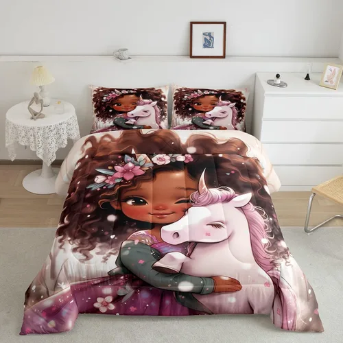 Vista 11 de Manfei Juego de edredón de vaquero occidental tamaño individual, juego de ropa de cama con estampado de calavera de toro, caballo y flecha, 2 piezas