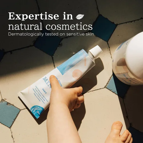 Vista 2 de MINOIS PARIS Crema suave para recién nacidos y niños Crema de loción facial y corporal fabricada en Francia con manteca de karité, almendra dulce