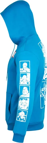 Vista 5 de Marvel Sudadera con capucha de vellón Avengers para hombre, Capitán América, Hulk, Iron Man, Spider-Man, Venom