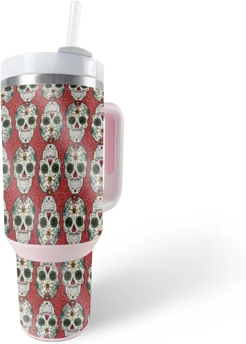 Vista 26 de MightySkins - Vaso con purpurina brillante compatible con Stanley The Quencher H2.0 FlowState de 40 onzas, morado sólido, acabado protector