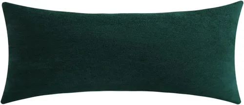 Vista 38 de Juego de 2 fundas de almohada decorativas de pana burdeos suaves y acogedoras, fundas de cojín cuadradas de chenilla para sofá, decoración de sala