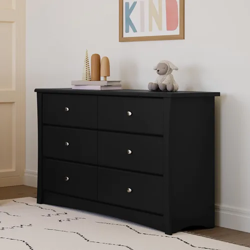 Vista 2 de Cajón de vestidor Stork Craft Crescent 6, Negro