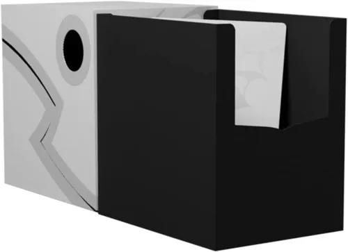 Vista 2 de Dragon Shield Caja de cartas - Blanco ceniciento/negro 150CT - TCG duradera y resistente, almacenamiento de tarjetas OCG - Compatible con MGT, Magic