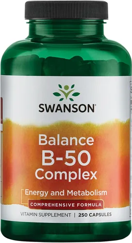 Vista 9 de Swanson Balance B-50 Complejo de vitamina B de alta potencia para adultos ocupados que buscan apoyo inmunológico, cardíaco y sistema nervioso