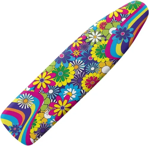 Vista 45 de Funda floral a prueba de arañazos para tablas de planchar de tamaño estándar, reflectante, con 3 ganchos y bucles para decoración de tablas de 15 x