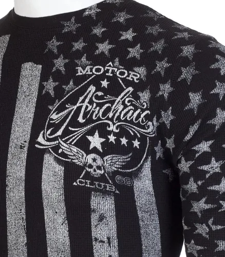 Vista 5 de Archaic by Affliction - Camisa térmica para hombre, color negro