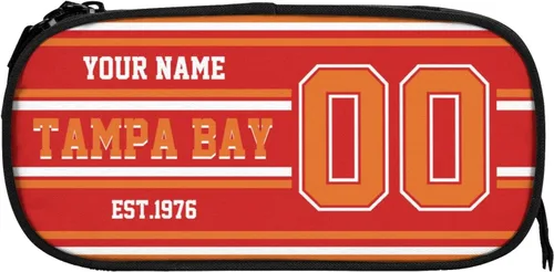 Vista 16 de Estuche de lápices personalizado Arizona con número de nombre, caja de lápices personalizada estilo fútbol, estuche de bolígrafo personalizado