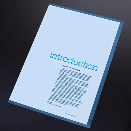Vista 5 de YoeeJob Paquete de 15 carpetas de documentos tipo L para cartas y papel A4 Azul