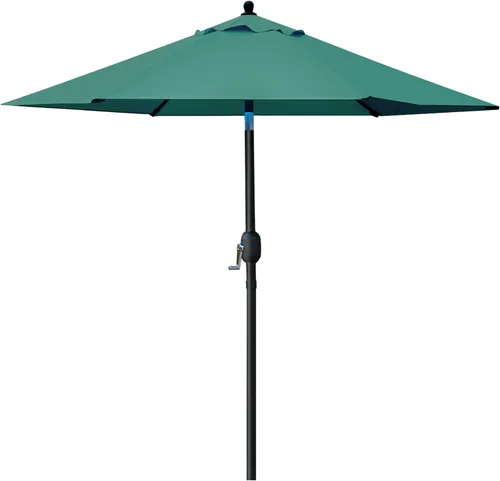 Vista 11 de Sunnyglade Sombrilla de Patio de 7.5 Pies para Exteriores, Sombrilla de Mesa de Mercado con Botón de Presión de Inclinación/Manivela, 6 Varillas