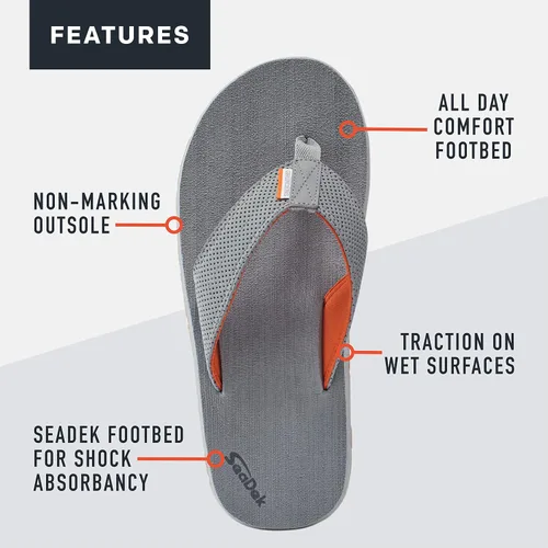 Vista 2 de Grundéns Sandalias DECK-Hand para hombre Duraderas, de apoyo
