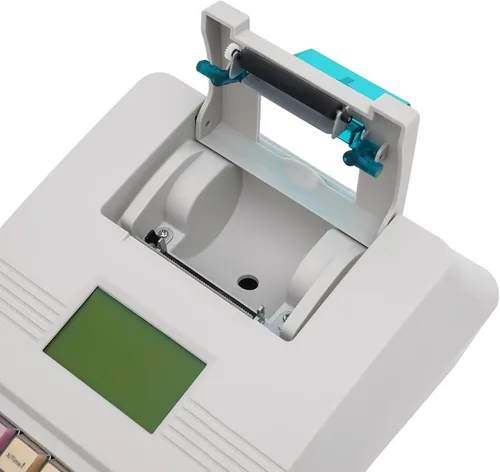 Vista 9 de Caja registradora pequeña, caja registradora electrónica de 40 W, sistema POS de registro blanco, caja registradora digital para pequeñas empresas