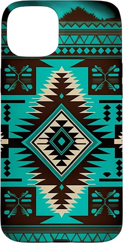 Vista 9 de South West Turquoise Native American Aztec Pattern Case for iPhone 17