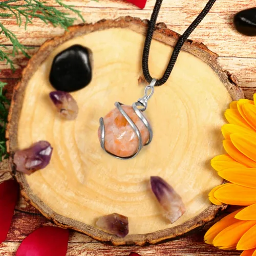 Vista 110 de PYOR Collar con colgante curativo de Reiki de cristal, gemas de buena suerte, prosperidad, riqueza, piedras preciosas naturales, collares de buena