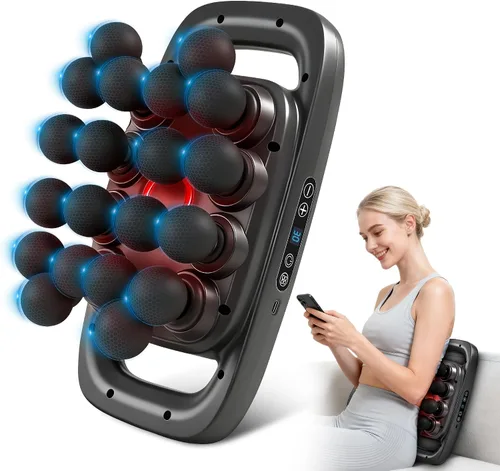 Vista 8 de 16-Head Massage Gun Set, Deep Tissue Massager with 9 Modes & Levels, Muscle Massager Pain Relief, Percussion Massage Gun for