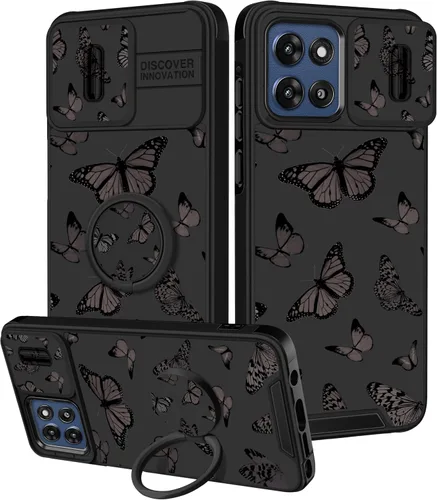 Vista 56 de Funermei Funda para Moto G Stylus 5G 2022, funda para teléfono con diseño de calavera de esqueleto para mujeres y niñas, diseño gótico, Como