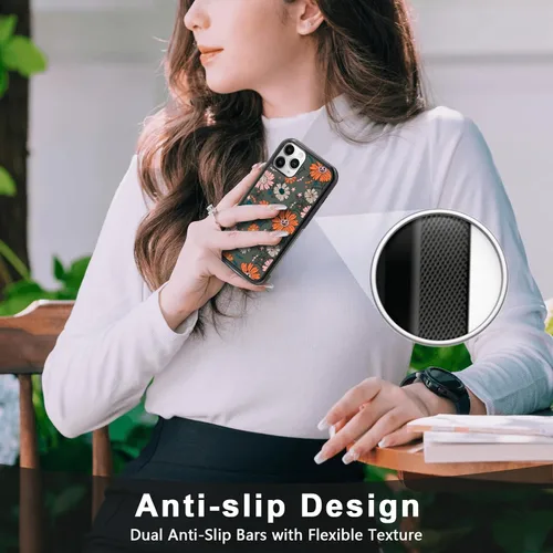 Vista 4 de Funda para iPhone 11 Pro Max, funda protectora de poliuretano termoplástico (TPU) a prueba de golpes, diseño de cabeza de calabaza, diseño de araña