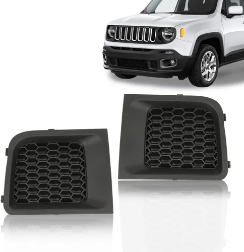 Vista 9 de CHEDA Parachoques Rejilla Negro Compatible con Jeep Renegade 2015-2017