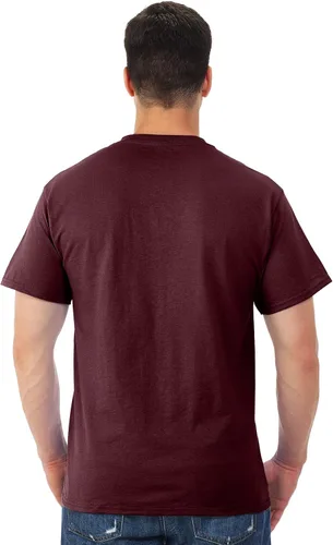 Vista 4 de Jerzees Camiseta pesada con cuello redondo y bolsillo en el pecho para hombre