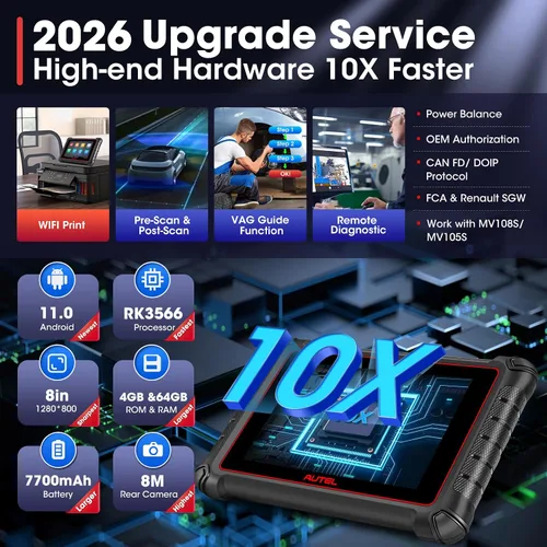 Vista 8 de Escáner Autel MaxiPRO MP900, 2026 más nuevo que MP808BT PRO MP808S MK900 MX900, funciona como MP900BT MS906 PRO MS906 MAX, herramienta de escaneo