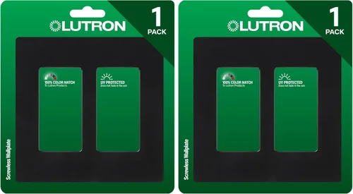 Vista 27 de Lutron Claro - Placa de cubierta para interruptor de luz, placa de pared de 2 posiciones, para interruptores de luz decorativos, cubierta