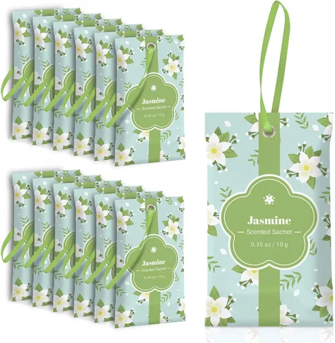 Vista 11 de SCENTORINI Bolsitas para Cajones y Armarios, Bolsitas Larga Duración, Paquete de 16, Guardarropas, Lavanda Lino Vainilla Algodón, Saquito de beige 1