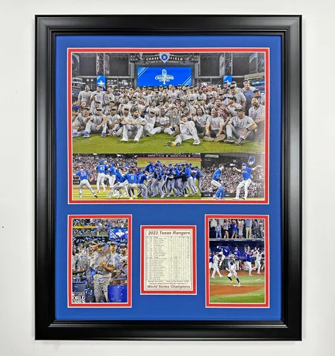 Vista 8 de Texas Rangers Campeones de la Serie Mundial 2023 Collage de fotos enmarcadas 2 tamaños y estilos (ALCS, 12 x 15 pulgadas)