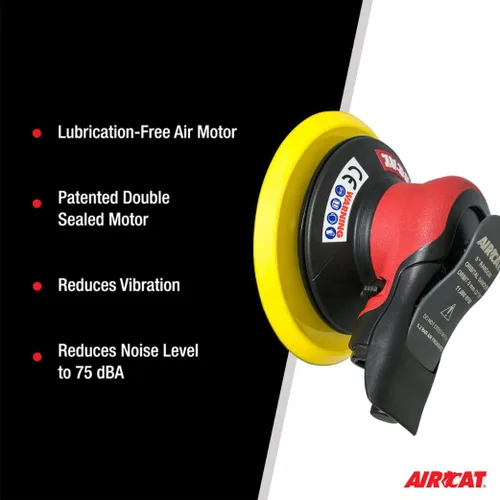 Vista 3 de AIRCAT Lijadora de palma orbital sin vacío 6700-5-336, 11,000 RPM