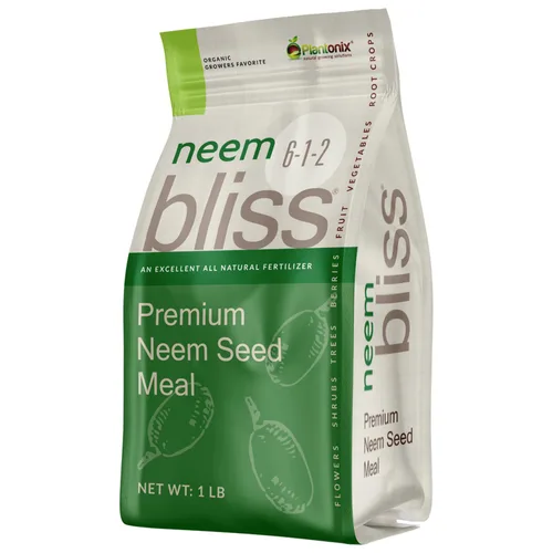 Vista 8 de Neem Bliss (4.5 kg) - Harina de semillas de neem - Torta de neem orgánico para plantas - Fertilizante listado OMRI para plantas, vegetales, céspedes