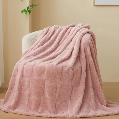 Vista 57 de NEWCOSPLAY Manta súper suave de franela sedosa de alta calidad con diseño de punto gofre 3D, ligera, para uso en todas las estaciones