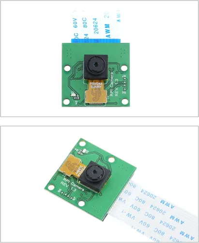 Vista 7 de OV5647 Módulo de cámara de 5MP para RPi 2/4/3B+ con cable de cámara de vídeo módulo 1080p OV5647 Webcam 2592x1944 0.134 in