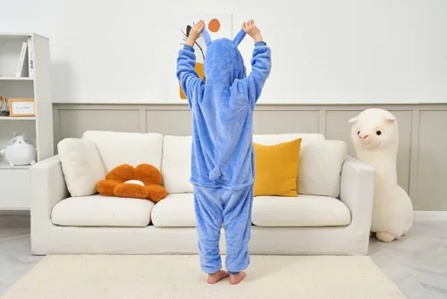 Vista 2 de JVJQ Pijama unisex para niños, disfraz de animal para Halloween, Navidad, cosplay