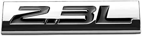 Vista 73 de 1.5L Negro/Cromo Aleación de Aluminio Auto Maletero Puerta Guardabarros Parachoques Insignia Calcomanía Emblema Cinta Adhesiva Pegatina