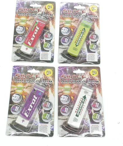Vista 3 de Cooplay 3pcs impactante tapa dura chicle chicle broma gadget descarga eléctrica tricky broma broma divertido juguete día de los inocentes regalo