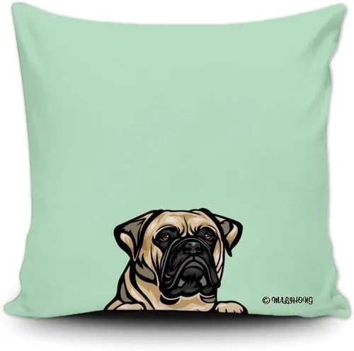 Vista 13 de Funda de almohada para perro, divertida funda de almohada para sofá, cama, decoración del hogar, 20 x 20 pulgadas Bull Terrier-1-10