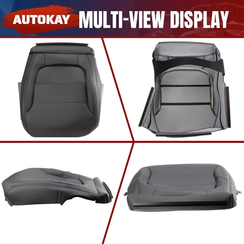 Vista 3 de AUTOKAY Funda negra para asiento inferior del conductor, compatible con Volkswagen Jetta 2011 2012 2013 2014