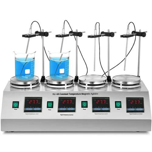 Vista 9 de Agitador magnético digital 0 ~ 2400 RPM Mezclador magnético de placa caliente mezclador agitador de laboratorio con barra de agitación