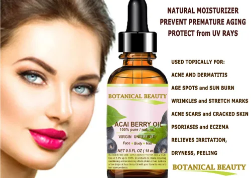 Vista 3 de Botanical Beauty Aceite portador prensado en frío virgen natural 100% puro sin refinar. 0.5 onzas líquidas-0.5 fl oz. Para cara, piel, cabello