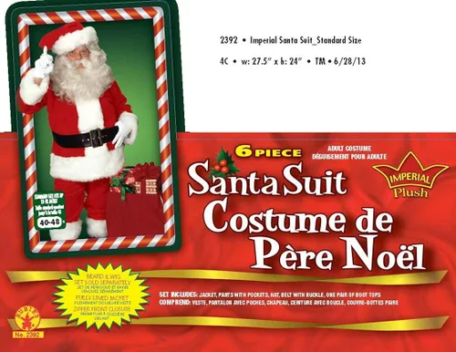 Vista 5 de Rubie's Costume CO - Traje de Papá Noel Imperial XXL para hombre
