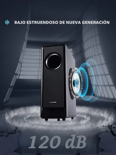 Vista 3 de Barra de sonido de 5.1 canales con audio Dolby, barras de sonido para TV, subwoofer inalámbrico y altavoz trasero, Dolby Digital Plus, Bluetooth