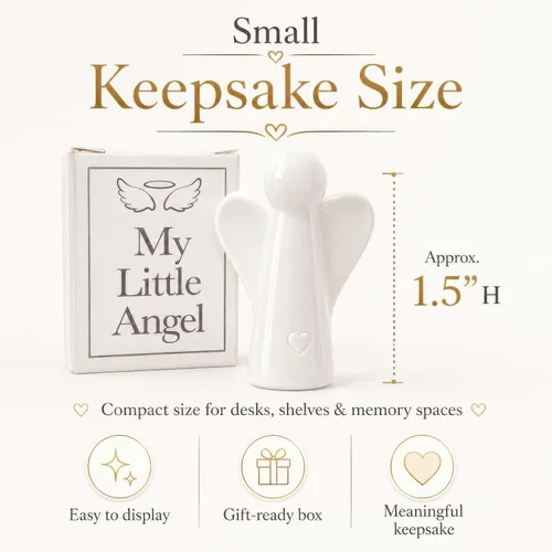 Vista 2 de Jolitee My Little Angel - Figura de ángel guardián, regalos inspiradores para mujeres, pequeños ángeles decorativos, perfecta para coleccionar