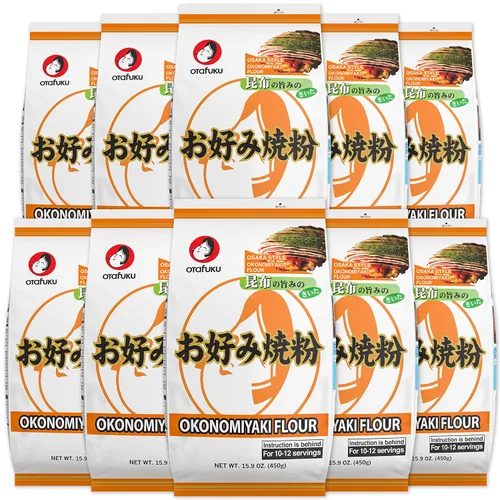 Vista 10 de Otafuku Okonomiyaki Harina, 12 porciones, 15.9 oz (1 libra)