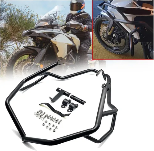 Vista 3 de Protector de motor de carretera compatible con Benelli TRK502 TRK 502X 17-2022 partes de motocicleta parachoques de protección de marco